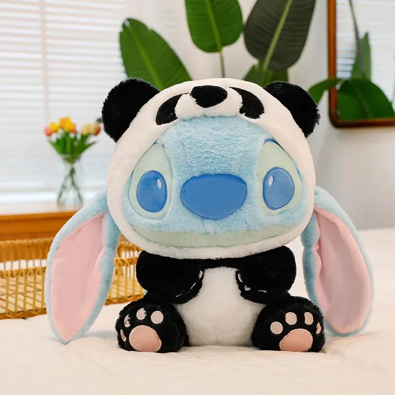 30/45cm Disney Cartoon Stitch Angel Cos Panda Pig Plush Doll Anime Toys Lilo & Stitch Plush Stuffed Toy Children Birthday Gifts