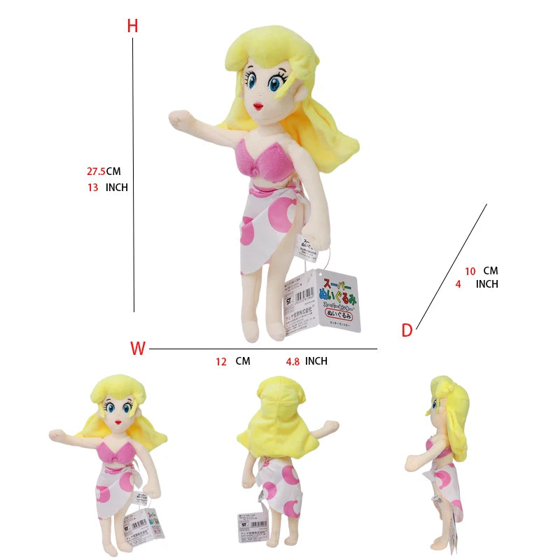 2024 New Princess Peach Daisy Toadette Rosalina Pauline Baby Princess Toys Mario Plush Stuffed Doll Birthday Christmas Gifts