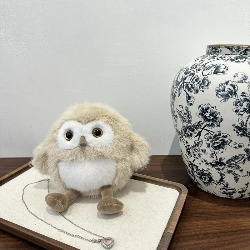 Cartoon Simulation Fluffy Owl Doll Cute Owl Bird Doll Plush Toy Boys And Girls Children Gift Home Decoration