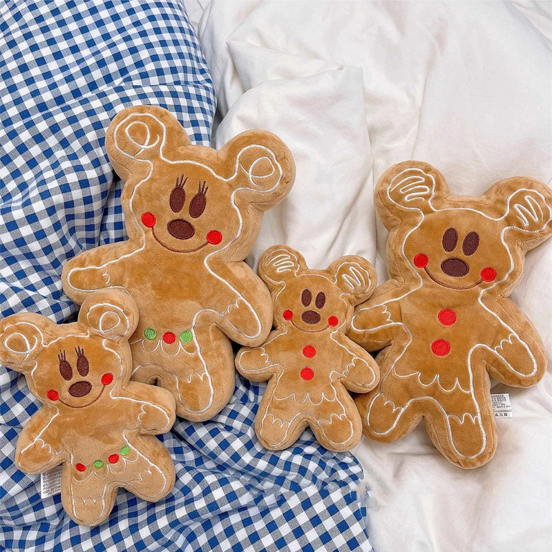 Cute Gingerbread Man Plush Toy Cartoon Soft Anime Biscuits Man Plushies Lovely Appease Doll Pendant Xmas Gifts for Girl