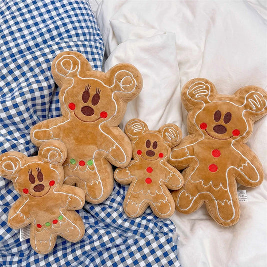 Cute Gingerbread Man Plush Toy Cartoon Soft Anime Biscuits Man Plushies Lovely Appease Doll Pendant Xmas Gifts for Girl