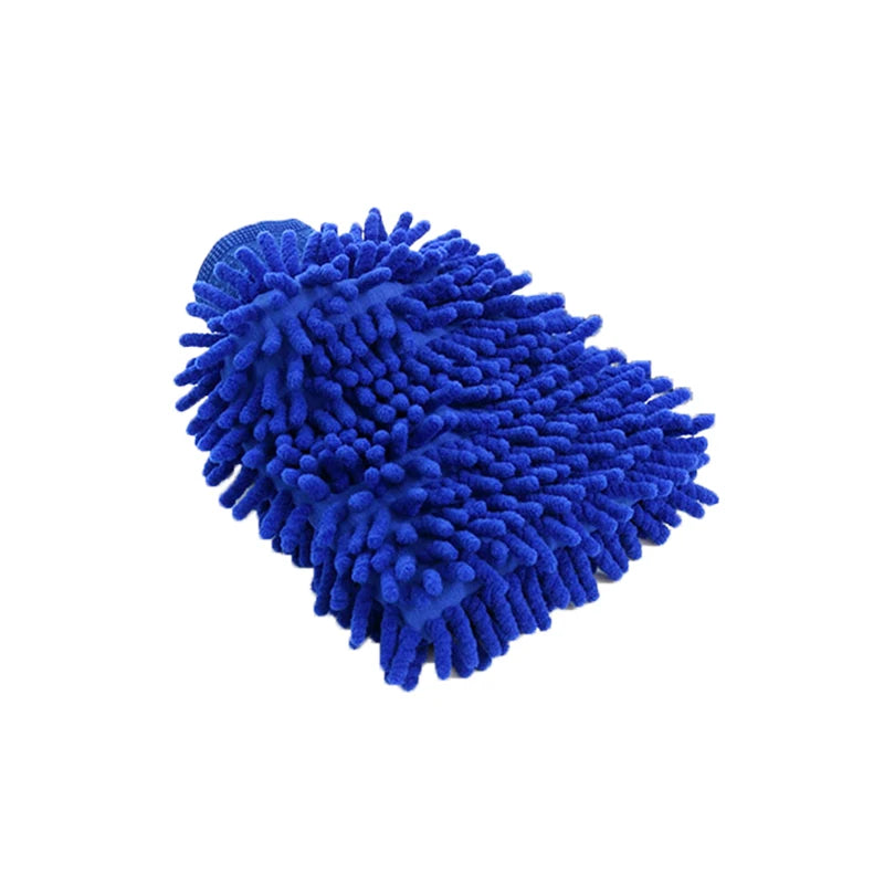 Car Wash Gloves Chenille Glove Plush Rags Thickened double-sided Car Supplies Cleaning Tools Auto Acessories Car Detailing