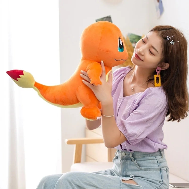 60cm Big Anime Charmander Plush Doll - Pokemon Stuffed Toy