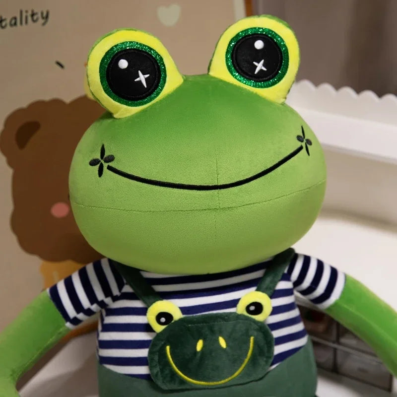 Cute Stuffed Frog Plush Toy Soft Animal Big Eyes Frogs Anime Doll Baby Hug Pillow Children Kawaii Christmas Birthday Gifts