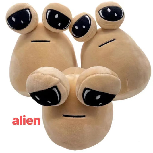 20cm 1/6PCS Hot Game My Pet Alien Pou Plush Toy Furdiburb Emotion Alien Plushie Stuffed Animal Pou Doll Birthday Christmas Gift