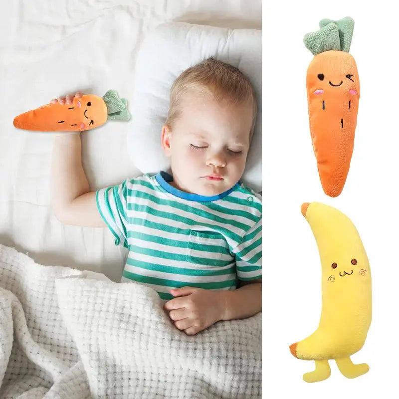 Toddler Plush Hand Grip Toy Cute Plush Bananas Figure Sensory Toy Toddler Sleep Soothers Toy For Toddler Boys Girls Kids