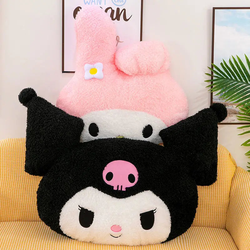 Oversized Kuromi Melody Sanrio Kawaii Super Soft Plush Pillow - Plushy Mart