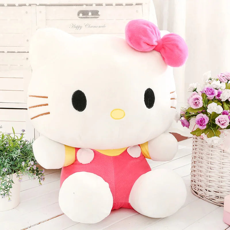 Kawaii Hello Kitty Peluches Plush Toy Sanrio Plushie Doll Sanrio Stuffed Toys Animals Hello Kitty Cushion Sofa Pillow Kid Gift