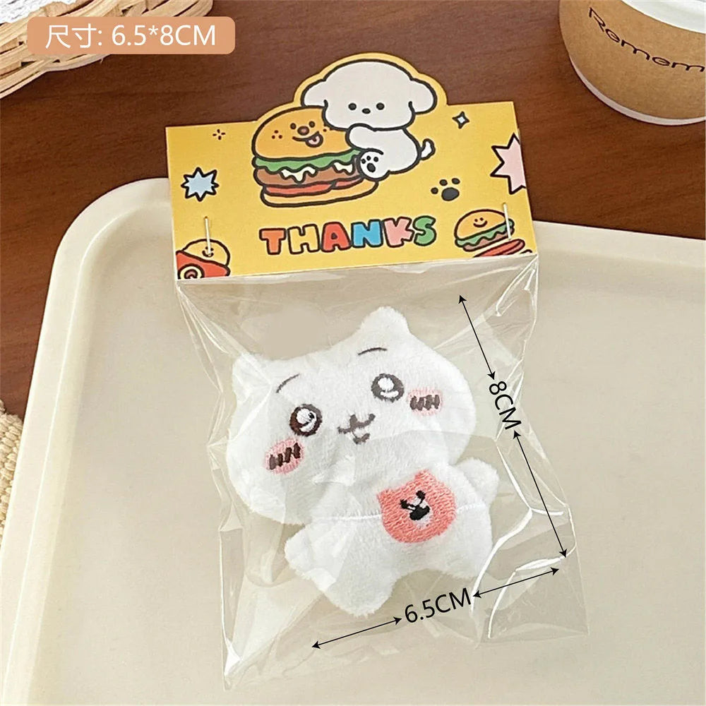 Cute Chiikawa Cartoon Plush Brooch Girl Backpack Decoration Bag Pendant Accessories Doll Scarf Clothing Pin Children Gift