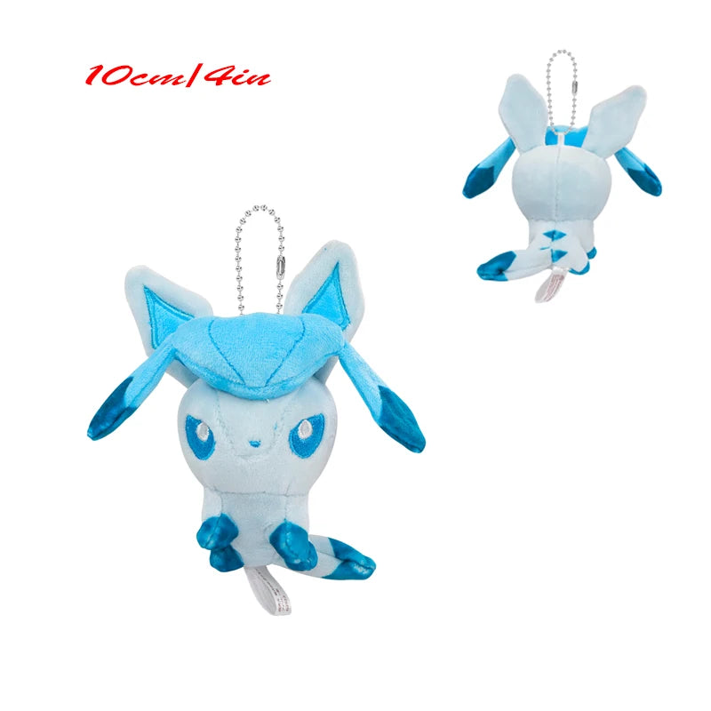 Pokemon Eevee Plush Toys Keychain Sylveon Espeon Jolteon Flareon Anime Glaceon Vaporeon Kawaii Peluche Dolls Pendants Gifts Kids