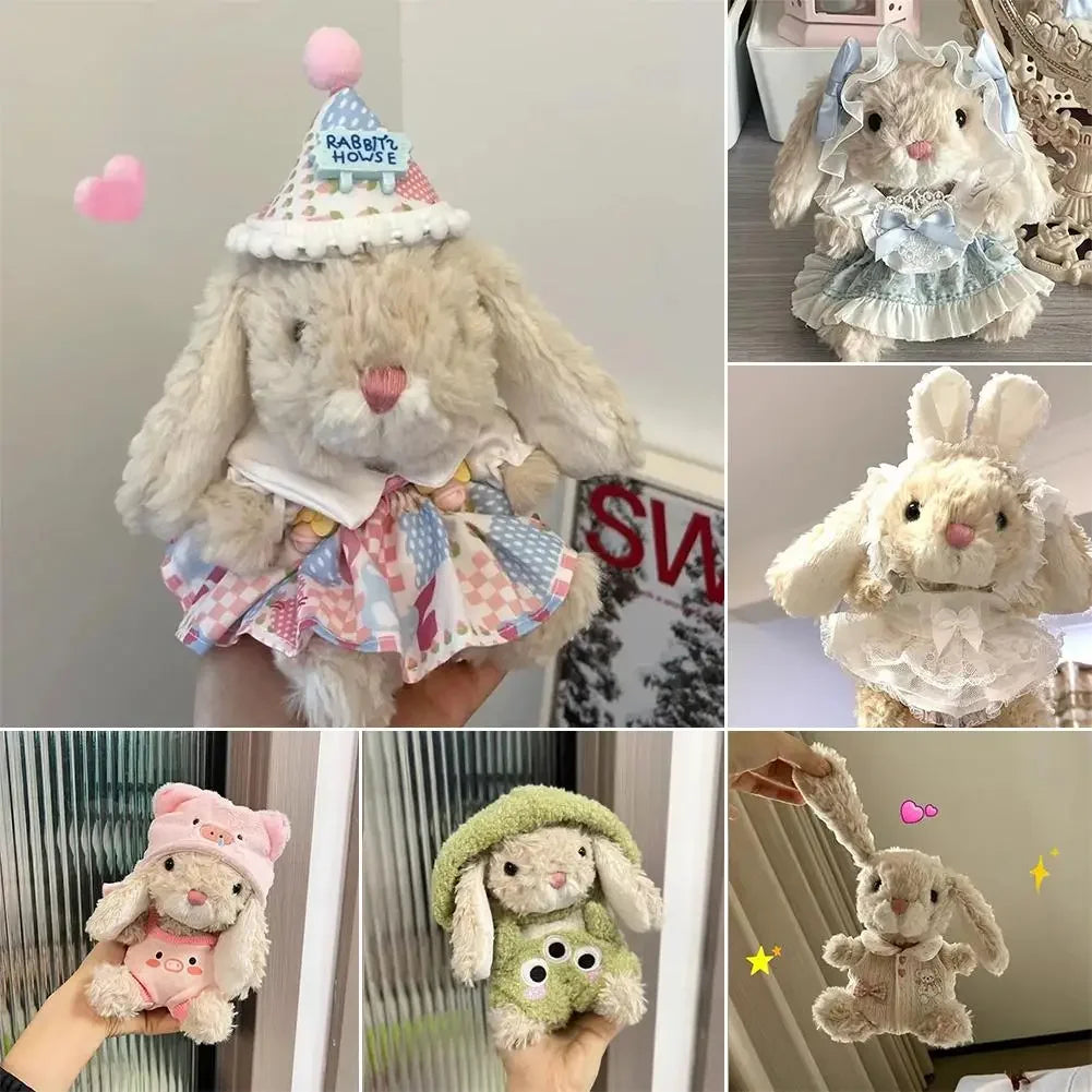 For Jellycat 15cm Yummy Rabbit Replacement Cute Doll Clothes outfit Christmas Accessories Mini Clothes