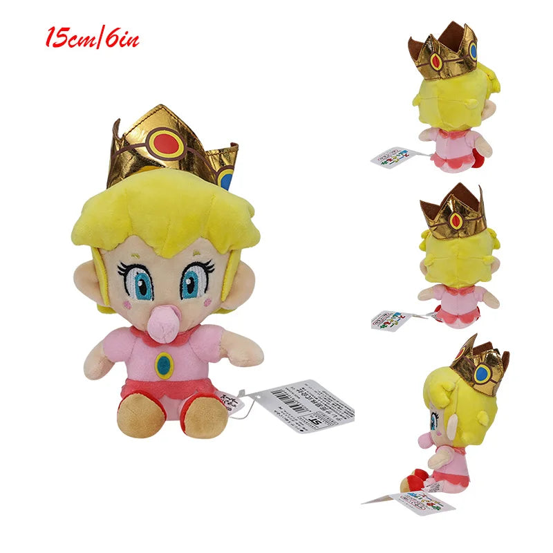 Mario Lemmy Larry Bomberman Goombella Plush Toy Princess Peach Daisy Shy Guy Yoshi Stuffed Dry Bone Toad Peluche Doll Gifts Kids