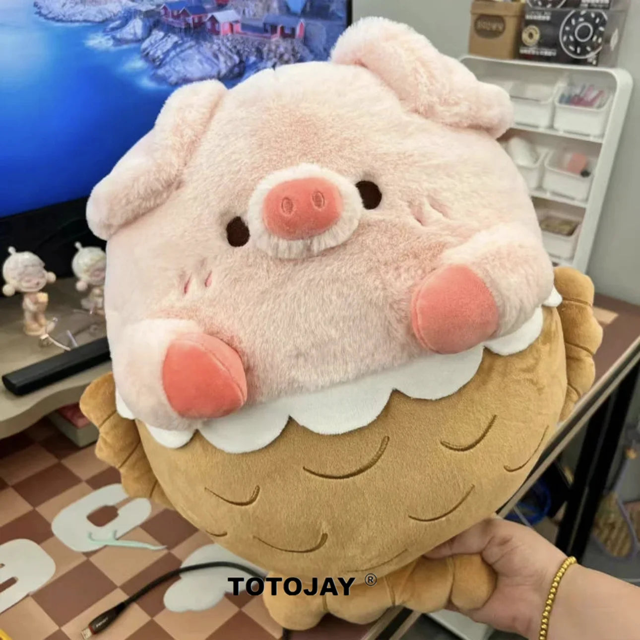 40/50/60cm Soft Animal Pig Cartoon Pillow Cushion Cuddly Snapper Cosplay Pig Plush Toy Stuffed Lovely Kids Birthday Elegant Gift