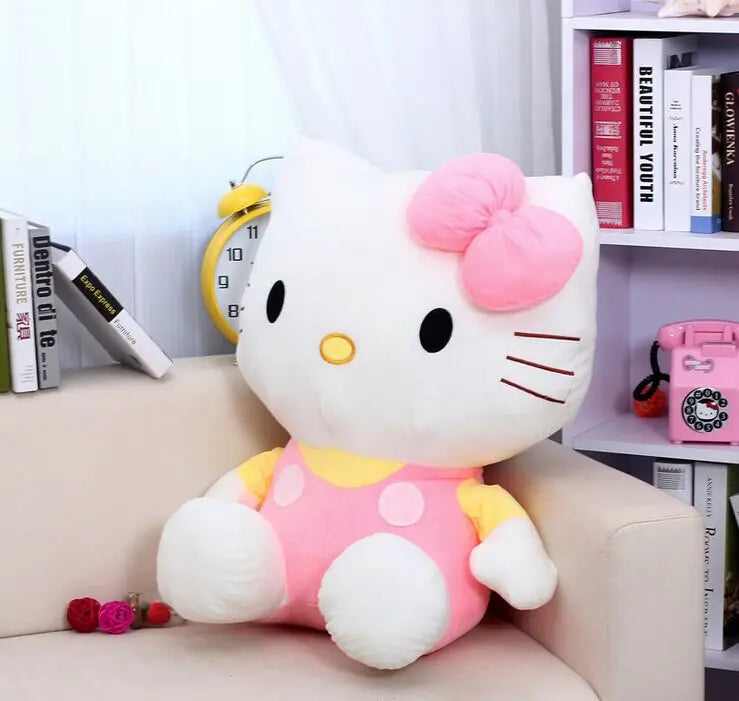 Kawaii Hello Kitty Peluches Plush Toy Sanrio Plushie Doll Sanrio Stuffed Toys Animals Hello Kitty Cushion Sofa Pillow Kid Gift