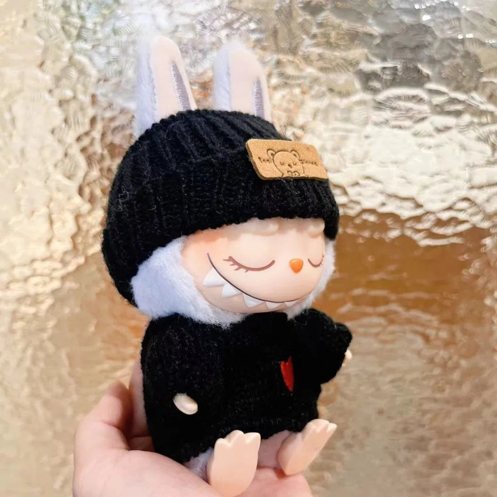 Mini Plush Doll'S Clothes Outfit Accessories For Korea Kpop Exo Labubu Idol V1 V2 Love sweater hat set Clothing Gift