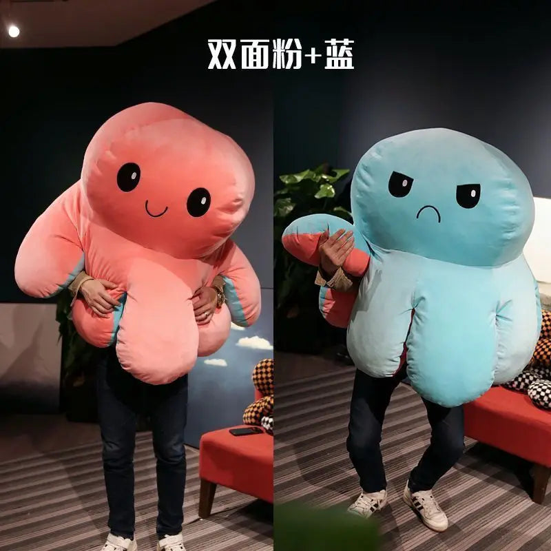 Hot Sale 130cm Big Size Octopus Plush Stuffed Toy Soft Animal Lovely Octopus Simulation Home Accessories Doll Kid Xmas Gift