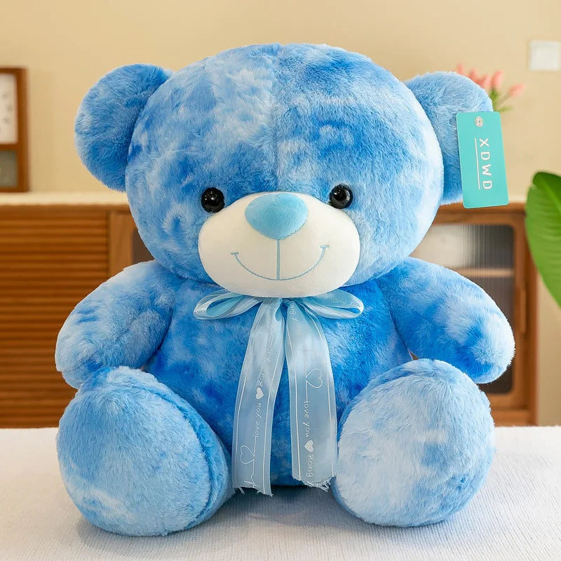 Disney Rainbow Bear Doll Cartoon Anime Cuddly Bear Plush Toys Sleep With The Sitting Models Rag Dolls Children Birthday Gift Toy