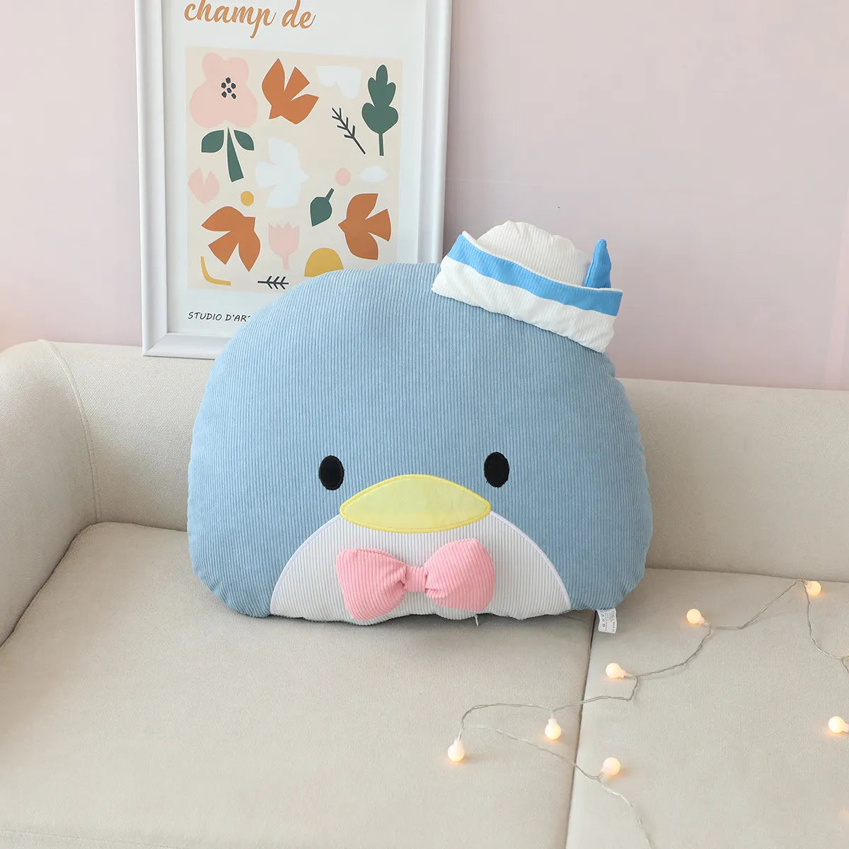 Sanrio Pom Pom Purin  Hangyodon Cinnamoroll Kuromi Tuxedo Sam Hello Kitty Plush Cushion Sofa Bedroom Home Decor Sleeping Pillow