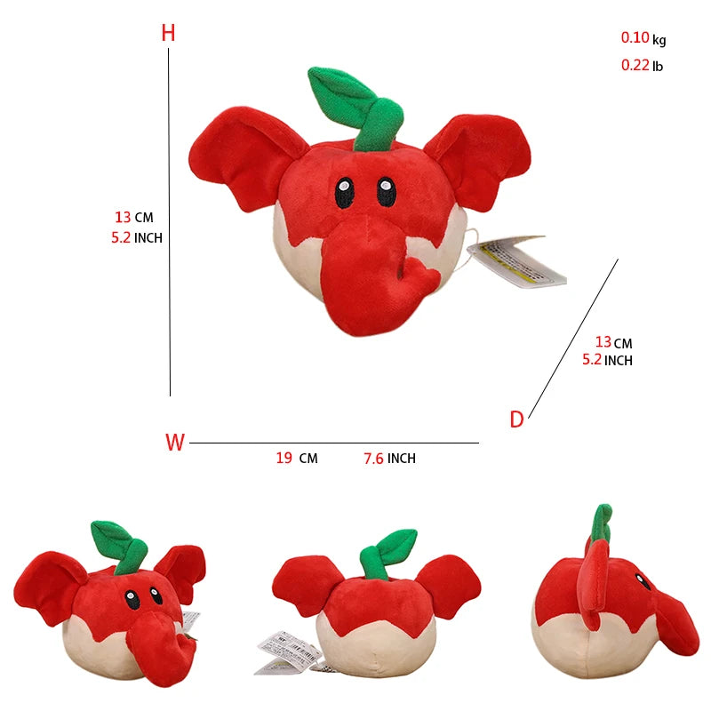 Balloon Mario Plush Soft Toys Poplin Rolla Koopa Elephant Fruit Goomba Animals Dolls Elephant Princess Daisy Peach Kawaii Gifts