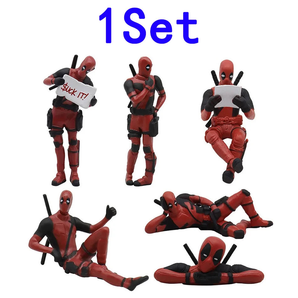 Deadpool & Wolverine Figure Deadpool 3 Figure Cool Cute Movie Figure Toy Doll Model Plush Decoration For Kid Birthday Gifts