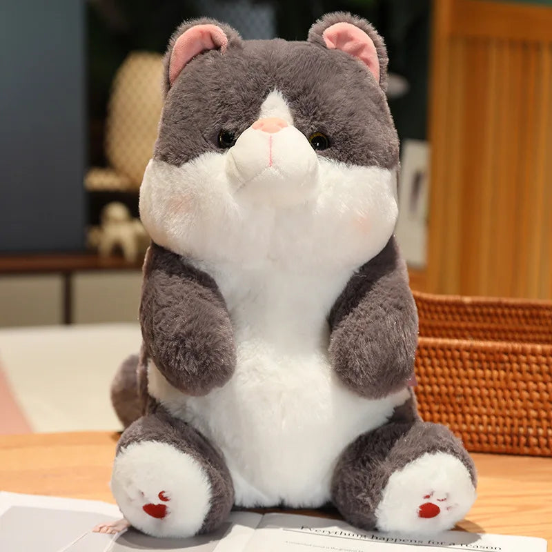 25/35/45cm Cute Soft Sitting Cat Plush Toys Stuffed Nap Pillow Bed Sleep Room Decor Elegant Gift Doll for Kids Girl