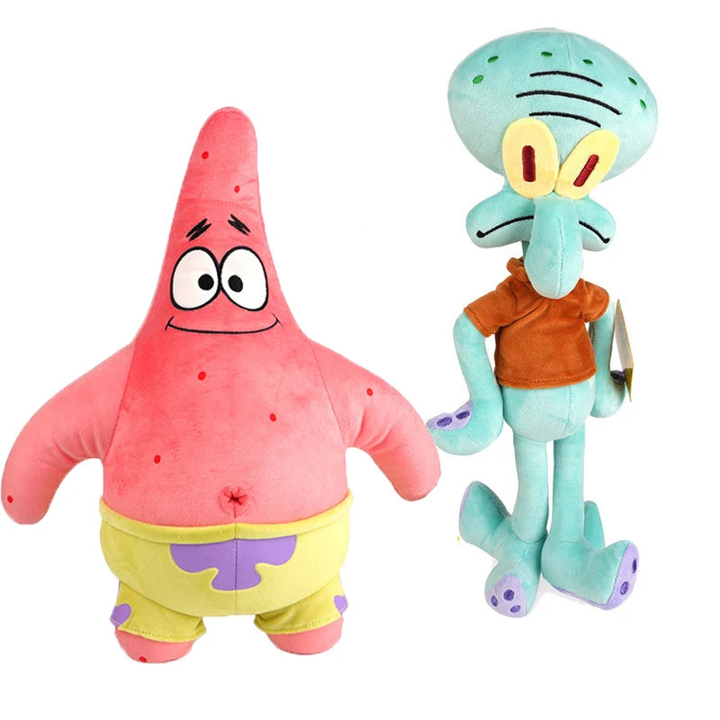 22-40Cm 100% Genuine Spongebob Patrick Star Kawaii Cartoon Animal Plush Toy Stuffed Doll Cartoon Soft Kids Toys Birthday Gift