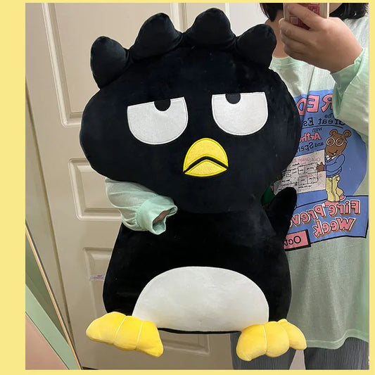 Soft Cuddly Bad Badtz Maru Plush Toy Kawaii Stuffed Animal Black Penguin Plushies Throw Pillow Japanese Style Doll Xmas Gifts