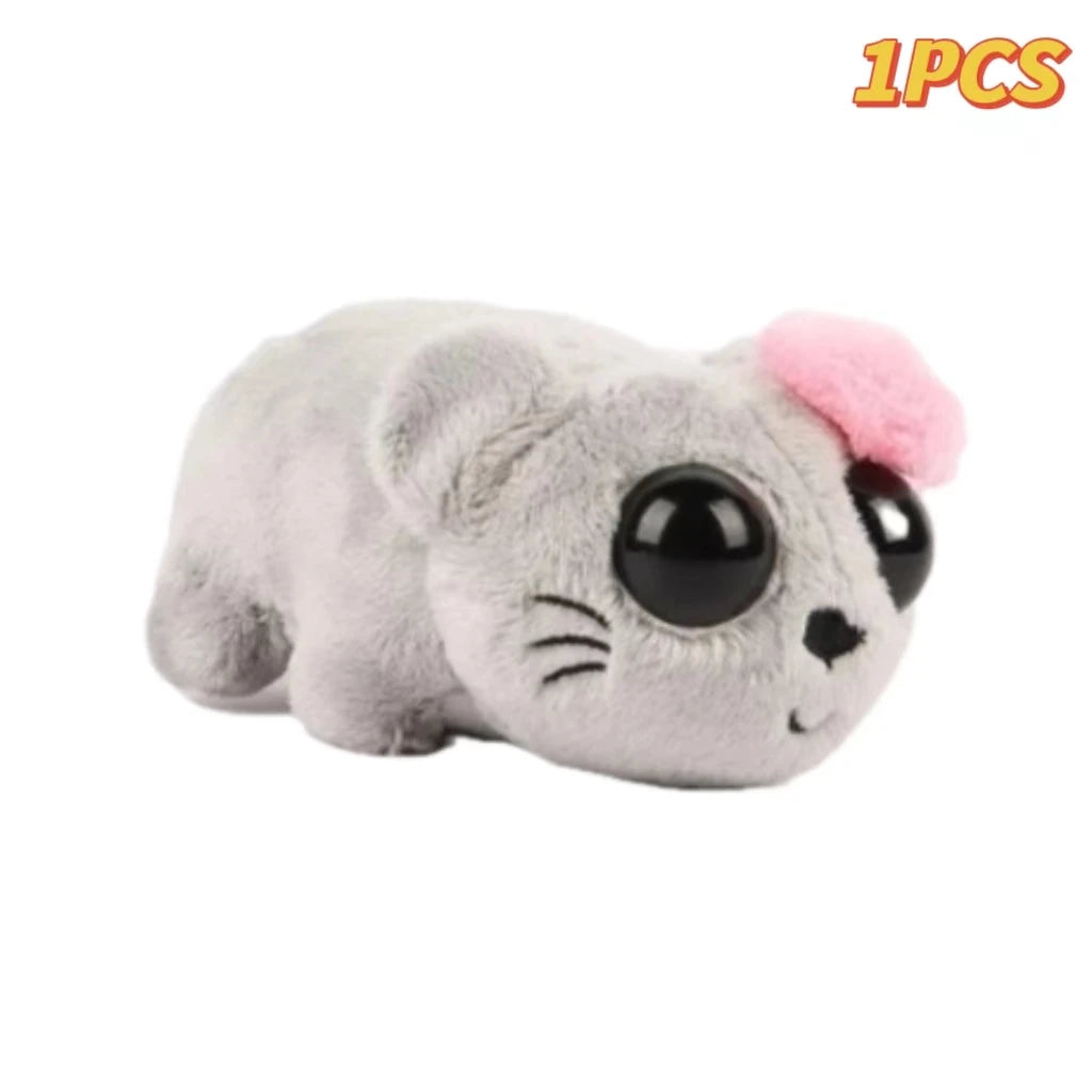 New Kawaii Sad Hamster Brinquedo de pelúcia musical infantil de pelúcia fofa, bonecas infantis, presente de Natal e aniversário