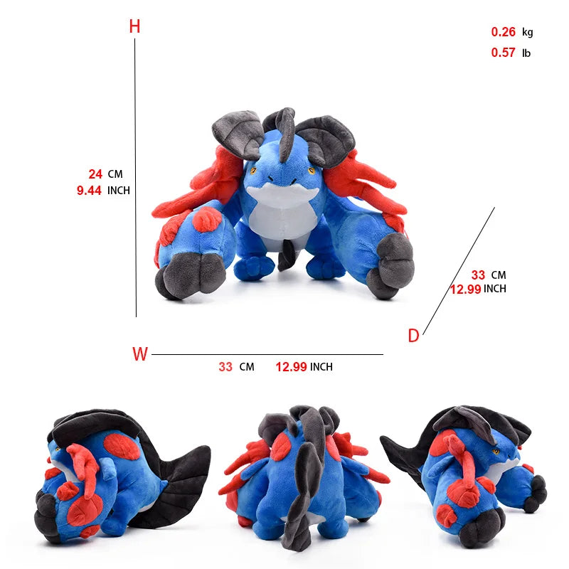 Pokemon Plush toys Soft stuffed Anime dolls Gengar Greninja Zoroark Froakie Mewtwo Blissey Darkrai Venusaur Moltres 20 styles