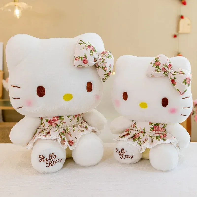 Kawaii Sanrio Anime Plush Stuffed Animal Hello Kitty Doll Plushies Cartoon Rag Girls Children Christmas Gift Peluche