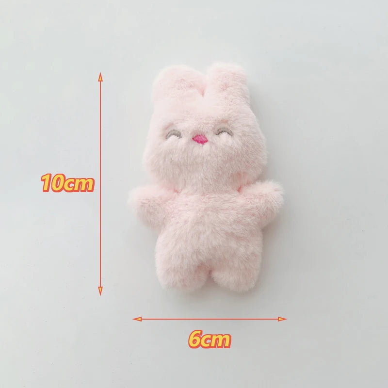 Cartoon Plush Bunny Brooches Fluffy Rabbit Brooch Pin Cute Doll Backpack Decorations Girls Children Jewelry Accessories