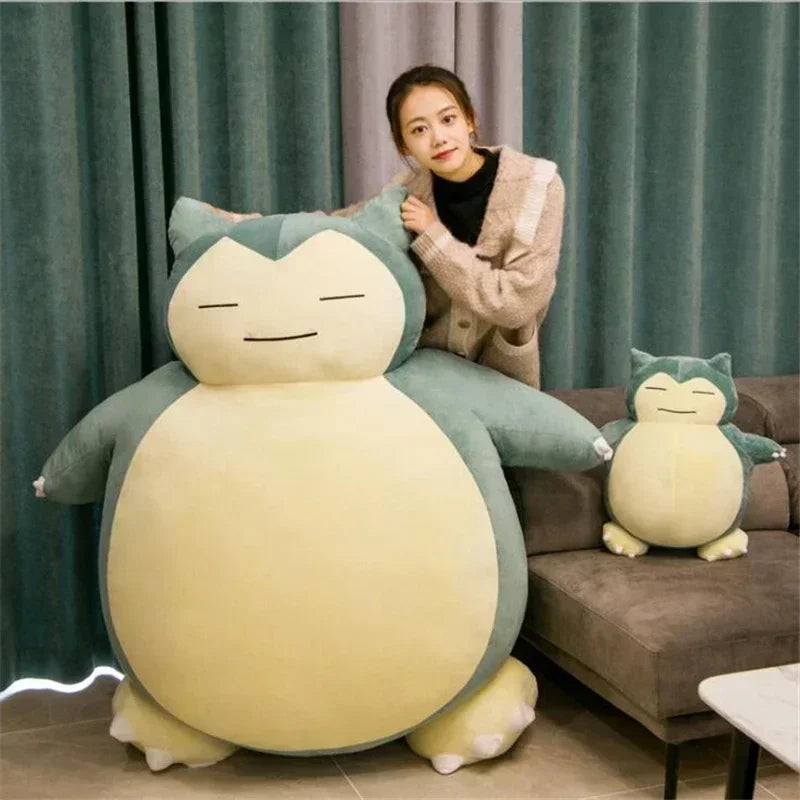 200cm Giant Snorlax Skin Plush Toy Cover Anime Pocket Plushies Pillow Cartoon Soft  Case with Zipper Peluche Children Home