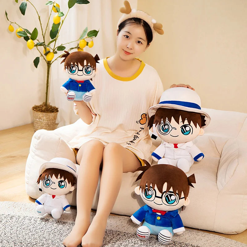 Cartoon Anime Detective Conan Plush Stuffed Toy Doll Cosplay Decoration Ornament Cute Baby Child Girlfriend Birthday Gift