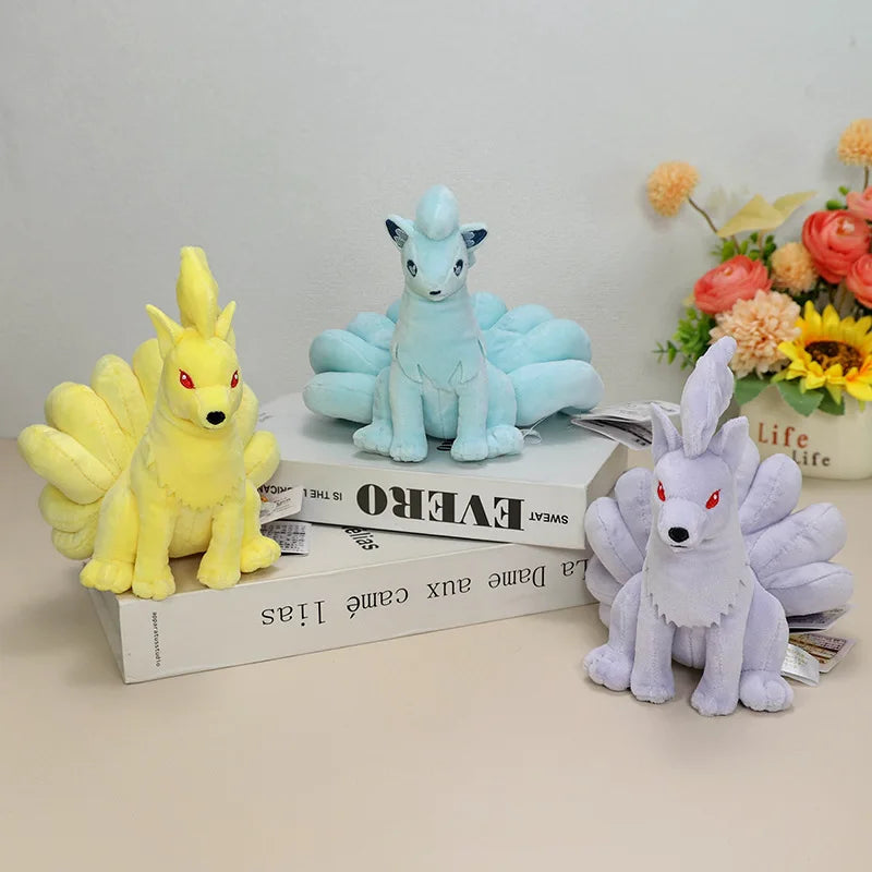 Pokemon Shiny Cubone Caterpie Butterfree Plush Toys Eevee Mew Umbreon Sthffed Espeon Vaporeon Ninetales Peluche Dolls Gifts Kids