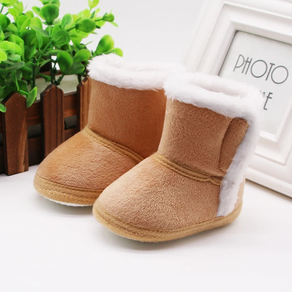 Winter Snow Baby Boots Newborn Warm Booties Soft Sole First Walkers Shoes for Baby Girls Boys Infant Shoes Toddler 0-18Months