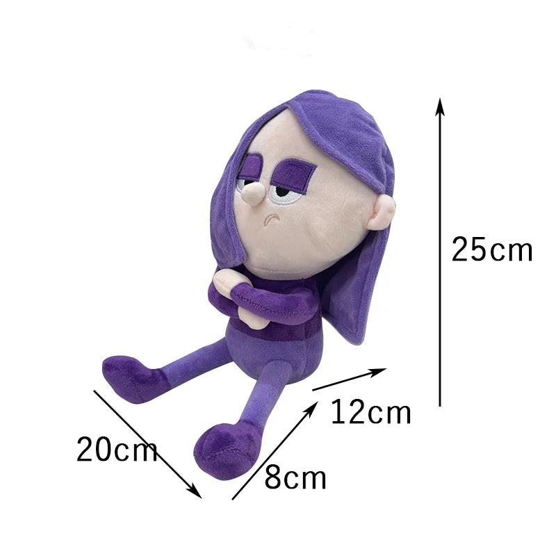 TreasuringU Plush Dolls Kawaii Cool Purple Girls Cute Bear Rachel Fluffy Dolls Plushie Children Birthday Gifts