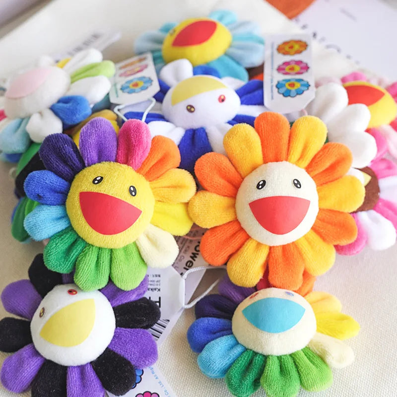 Sunflower Plush Brooch Pendant Backpack Pendant Celebrity Same Style Fashion Cute Trendy Gift Birthday Unisex Toy Periphery