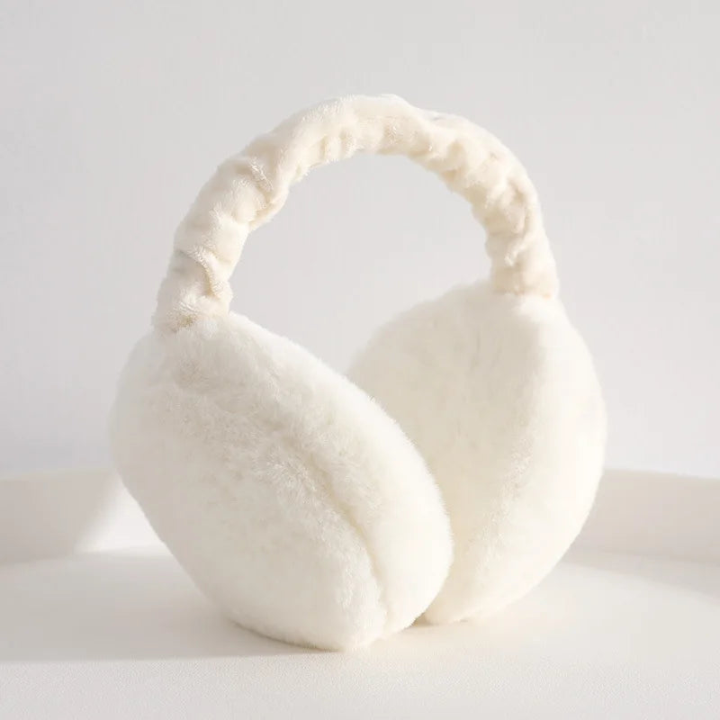 Soft Plush Ear Warmer Winter Warm for Women Men Fashion Solid Color Earflap Outdoor Cold Protection EarMuffs Ear Cover