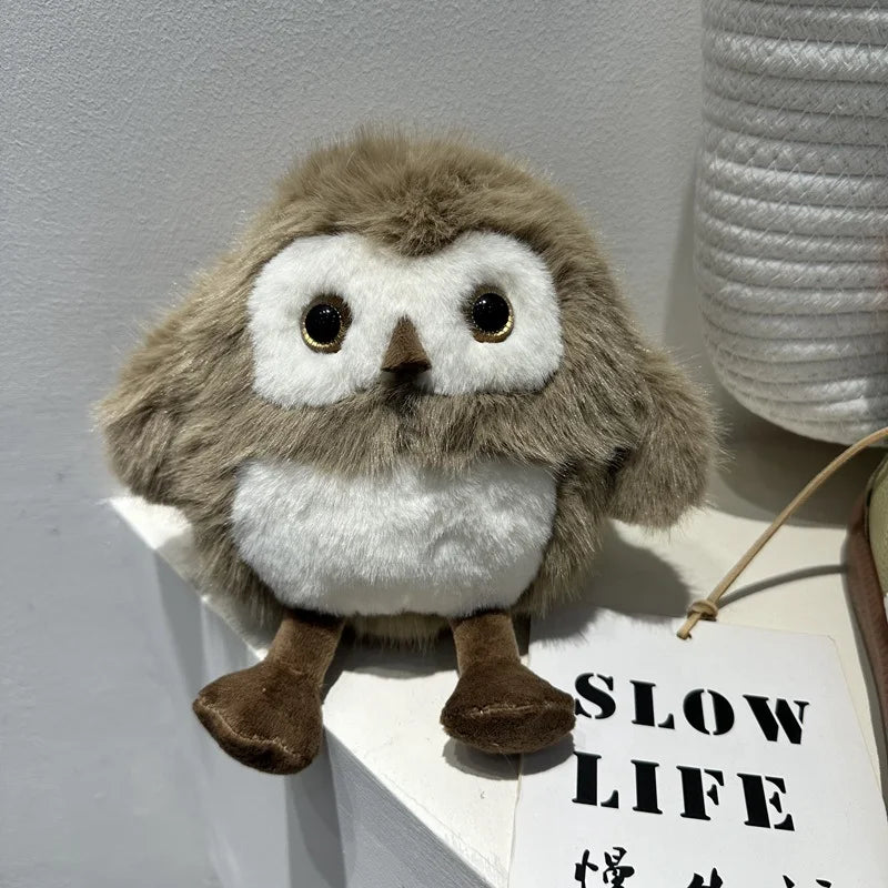 Cartoon Simulation Fluffy Owl Doll Cute Owl Bird Doll Plush Toy Boys And Girls Children Gift Home Decoration