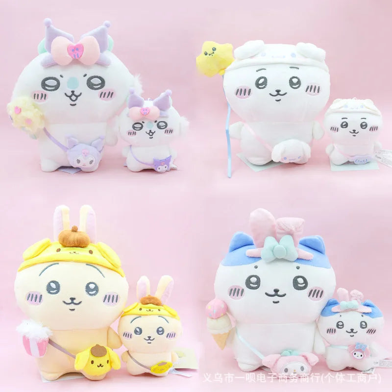 Chiikawa Cute Creative Chiikawa Plush Car Keychain Usagi Children's School Bag Pendant Animation Peripheral Holiday Gift