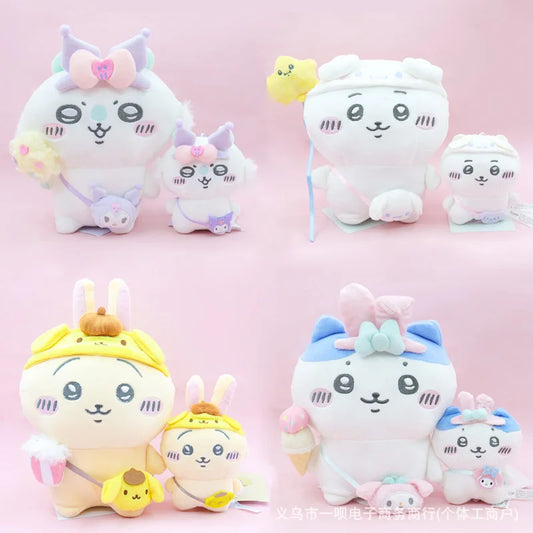 Chiikawa Cute Creative Chiikawa Plush Car Keychain Usagi Children's School Bag Pendant Animation Peripheral Holiday Gift