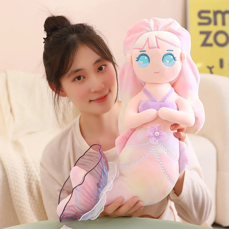 45/60cm Cartoon Mermaid Plush Doll Toy Children Adults Comfort Doll Mini Cute Pillow Baby Stuffed Plush Toys Girls Birthday Gift