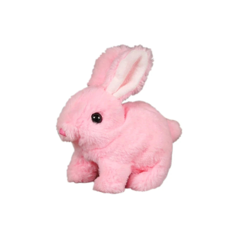 6inch Rabbit Interactive Electric Plush Bunny Walking Wiggle Ears Stuffed Doll for Kids Baby Birthday Christmas Toys Gift