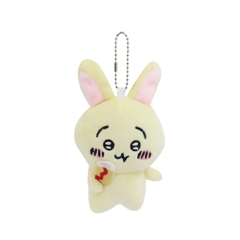 Cartoon Anime Cute Chiikawa Decorative Pendant Self Deprecating Bear Kawaii Hachiware Cute Plush Doll Keychain Usagi Toy Gifts