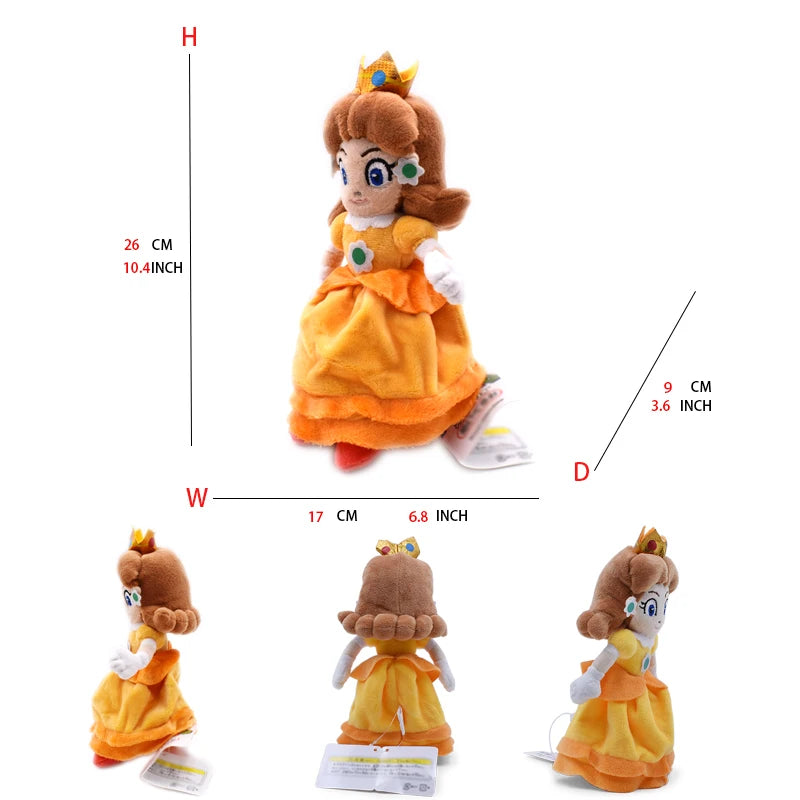 18 Styles Mario Plush Toys Peach Princess Daisy Rosalina Pauline Toadette Anime Figure Cartoon Stuffed Peluches Birthday Gift