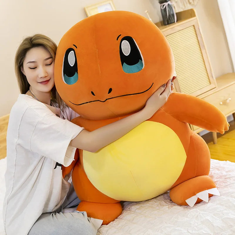 Pokemon Cute and Soft Charmander Plush Doll Accompanying Sleeping Pillow Toy Birthday Gift for Kids