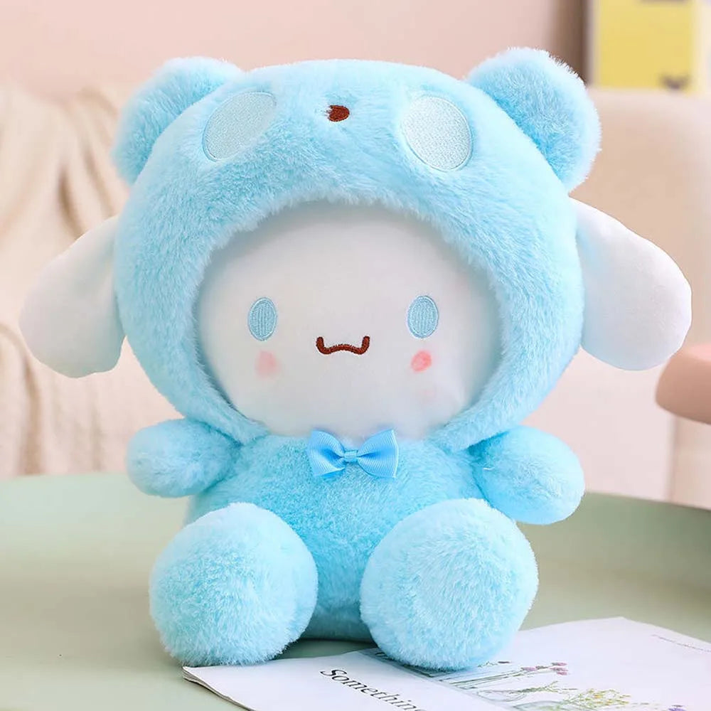 25cm Anime Sanrio Plush Doll Toys  Kawaii Hello Kitty Kuromi My Melody Cinnamoroll Cartoon Cute Plush Stuffed Toy Kids Gifts