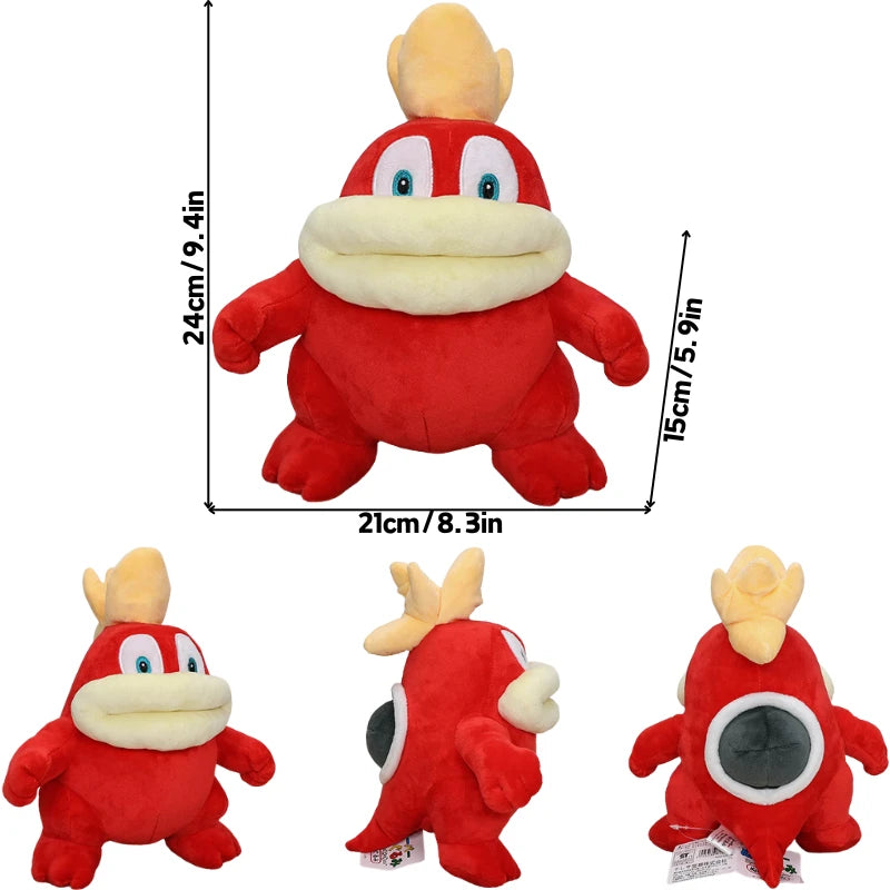 Kawaii Elephant Mario Luigi Princess Peach Daisy Toadette Soft Plush Toys Poplin Fire Spike Rolla Koopa Condart Pleuche Dolls