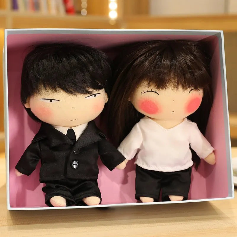 High Quality Korean Dramas TV The Office Blind Date Couple Plush Toy A Business Proposal Doll Girls Pledge Love Wedding Gift