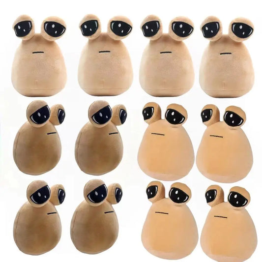 22cm 1/6PCS Hot Game My Pet Alien Pou Plush Toy Furdiburb Emotion Alien Plushie Stuffed Animal Pou Doll Birthday Christmas Gift